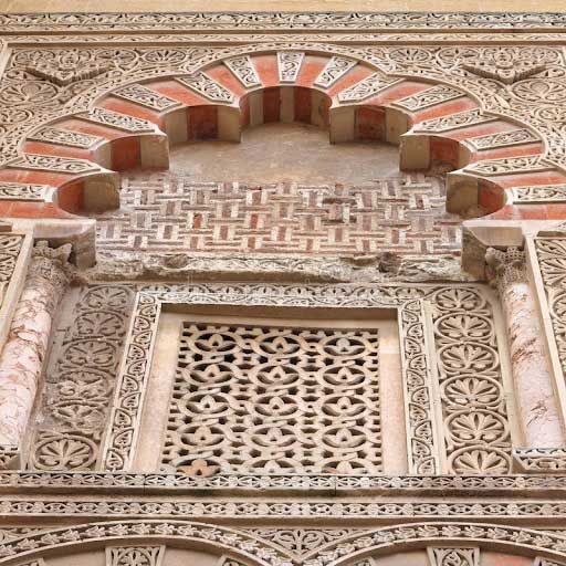 Mashrabiya with stone latticework